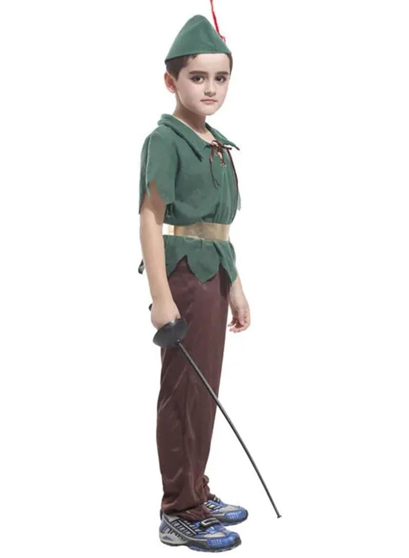 Brain Giggles BrainGiggles Peter Pan Costume Kids Cartoon Character Costume Set Halloween Fancy Dress for Boys - Image 2