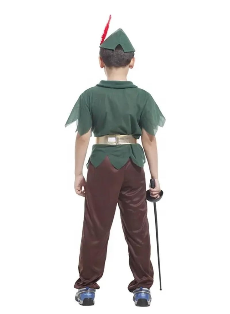 Brain Giggles BrainGiggles Peter Pan Costume Kids Cartoon Character Costume Set Halloween Fancy Dress for Boys - Image 3