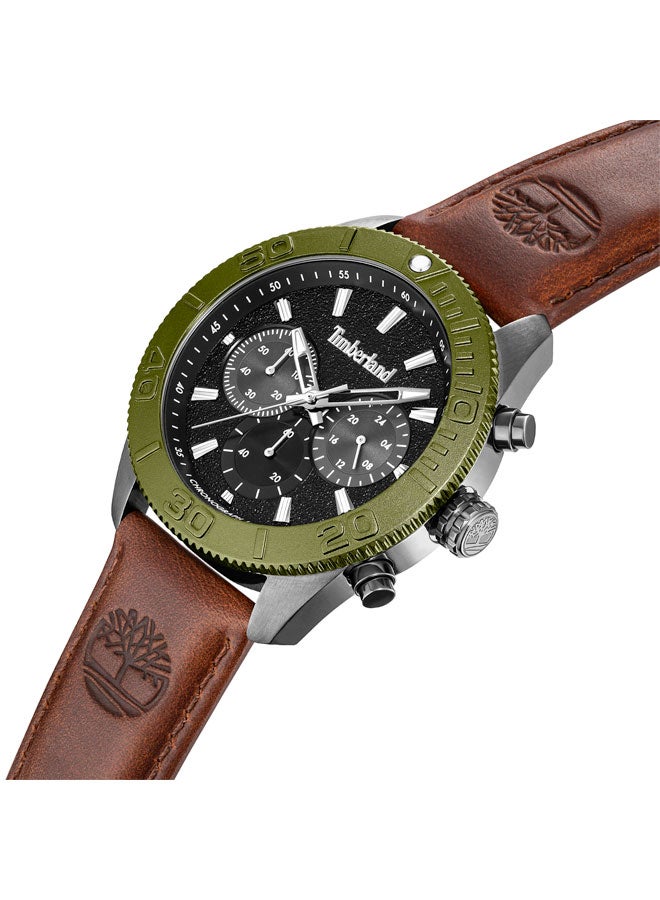 Timberland Men Carrigan Interchangeable Strap & Bezel Chronograph Watch for Men, 44mm - Image 3