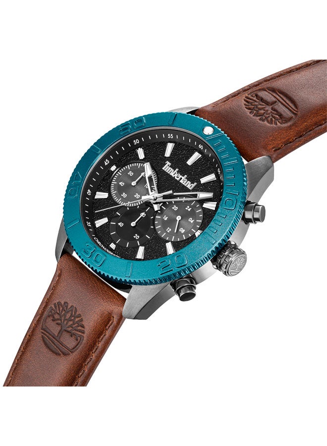 Timberland Men Carrigan Interchangeable Strap & Bezel Chronograph Watch for Men, 44mm - Image 4