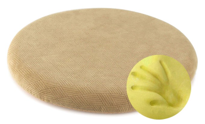 Memory Foam Seat Cushion Antislip Soft Round Stool Cushion Chair Pad 13 Inch Camel