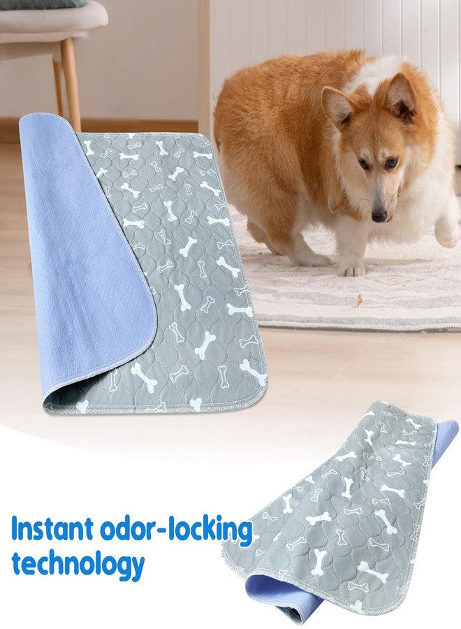 NYEONHRT Washable and Reusable Puppy Pee Pads for Dogs Super Durable Chew Proof with Waterproof TPU Backing Non Slip Design Portable for Home Travel and Outdoor Use Gray Medium 2 Pack - Image 5