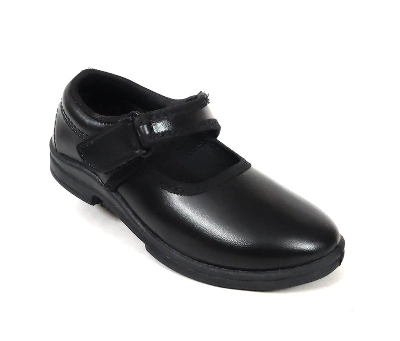 School Hours Girls Black Ballerina Uniform School Dress Shoes Akl DLX Vel - Image 1
