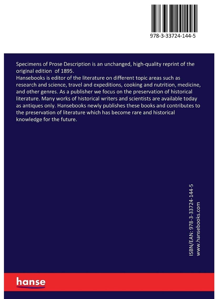 Specimens of Prose Description  - Image 2