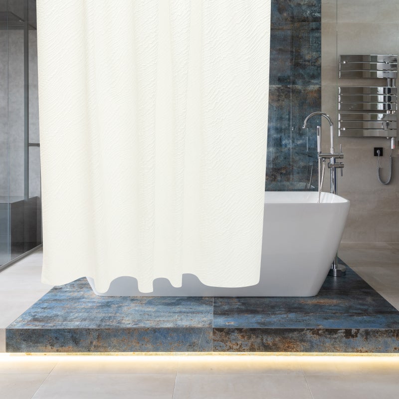 🚽 ستائر دش مقاومة للماء م البوليستر متي ة وسهلة التركيب للحمام - Image 4