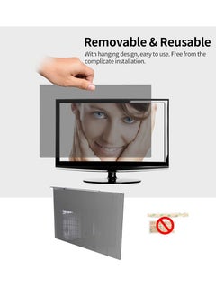 erorex Widescreen Monitor Hanging Privacy Screen Filter Anti UV Film High-transmittance Eye Protection Film for 20-22'' Desktop Monitor  - Image 3