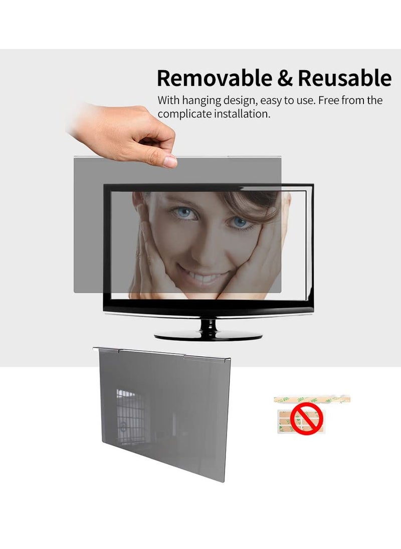 erorex Widescreen Monitor Hanging Privacy Screen Filter Anti UV Film High-transmittance Eye Protection Film for 20-22'' Desktop Monitor  - Image 3