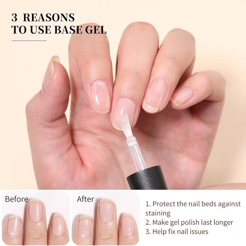 Born Pretty 10ml Base Coat Gel Polish from BELLE GAGA UV LED Nail Art Manicure Varnish Long Lasting Nail Polish - Image 4