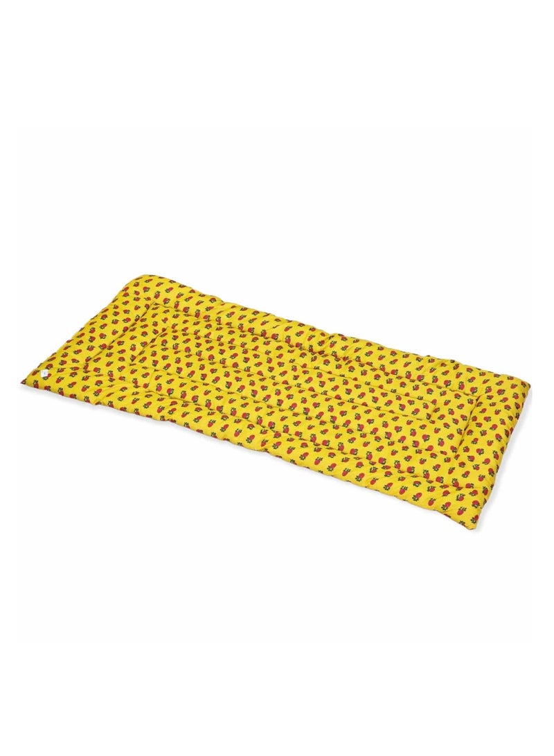 Shalki Cotton Sleeping Mat For Camps And Rest Houses, Soft To The Touch, Made Of High-Quality Materials, Natural Cotton Mat For One Person, Size 190*90*6 Cm 