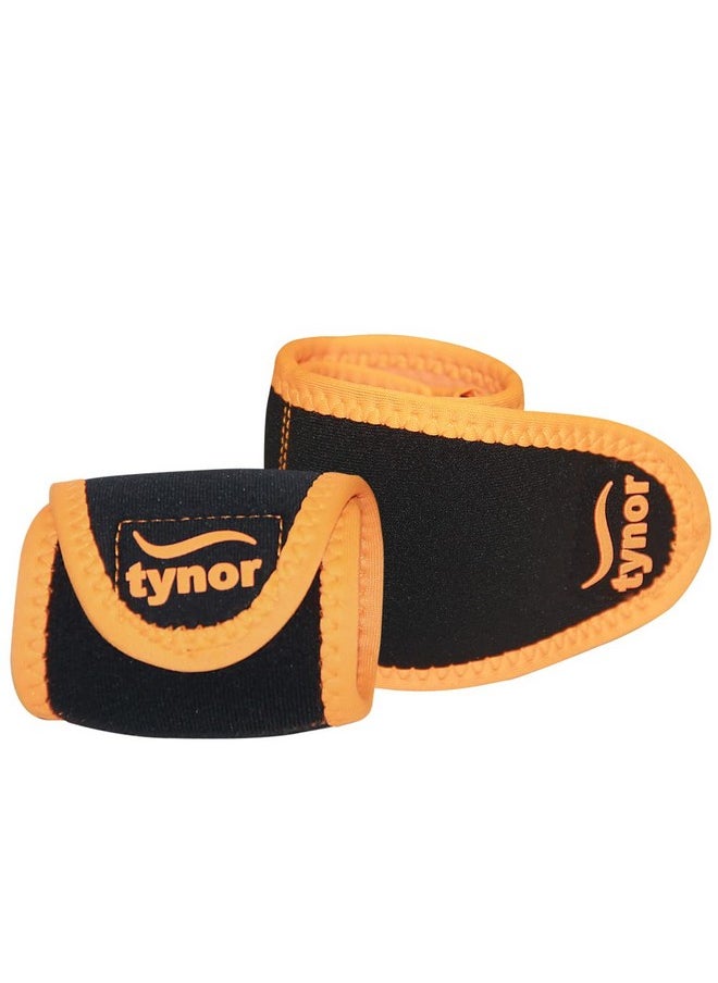 TYNOR Wrist Support With Thumb Loop (Neo), Black & Orange, Universal, Pack of 2 - pzsku/Z0DCD33EC9A193E097A7EZ/45/_/1737806221/d47f2fe5-7fab-4cac-9285-e216f133db5d