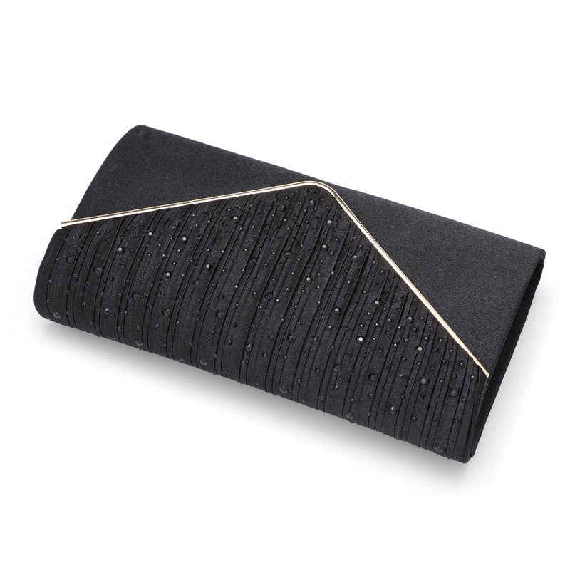 Mihawk Mihawk clutch purses for women Clutches for Women Wedding Clutches for Women Clutch Evening Purses and Clutches Clutch Purses for Women(Black)  - Image 4