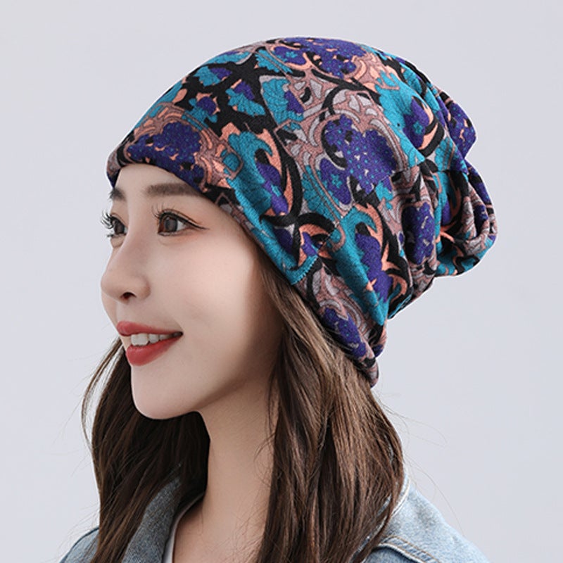 Unisex Knitted Twist Beanie Scarf Set Upgraded-National Beauty  - Image 5