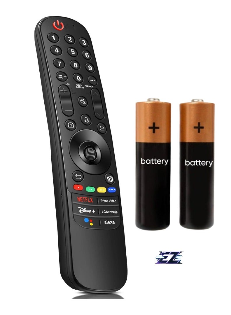 ELTRAZONE Replacement Magic Remote Control for LG Smart TV with Pointer and Voice Function Compatible with LG 2021-2022 UHD OLED QLED NanoCell 4K 8K TV (MR22GA MR22GN) - Image 1