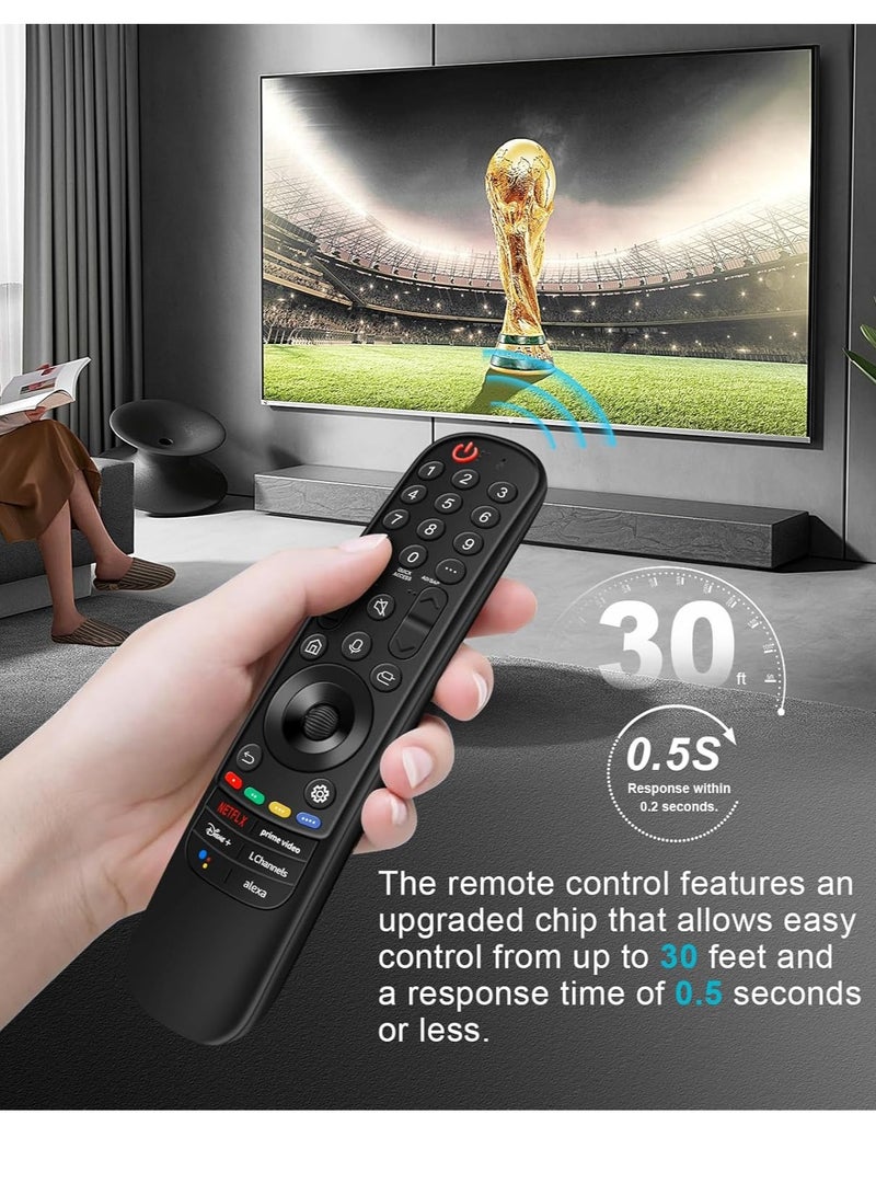 ELTRAZONE Replacement Magic Remote Control for LG Smart TV with Pointer and Voice Function Compatible with LG 2021-2022 UHD OLED QLED NanoCell 4K 8K TV (MR22GA MR22GN) - Image 3