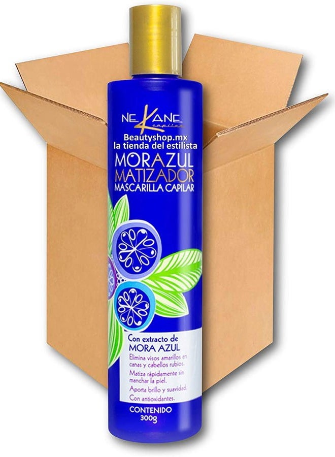 Blue blackberry nuance mask – Nekane hair – 300g – removes yellow visos on both blond and gray hair. - Image 2