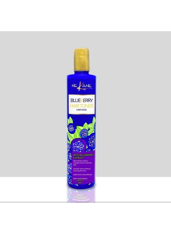 Blue blackberry nuance mask – Nekane hair – 300g – removes yellow visos on both blond and gray hair. - Image 1