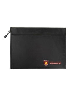 NIBEMINENT Waterproof Fireproof Document Bag Black  - Image 1