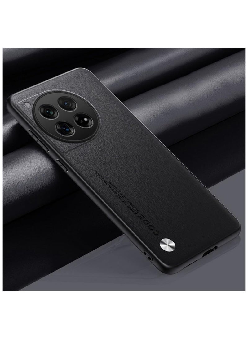general Compatible with OnePlus 12 5G Case, Soft TPU Artificial Leather case, Ultra-Light Camera Protection Leather Cover Case for OnePlus 12 5G - Image 1