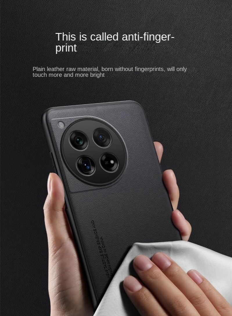 general Compatible with OnePlus 12 5G Case, Soft TPU Artificial Leather case, Ultra-Light Camera Protection Leather Cover Case for OnePlus 12 5G - Image 4