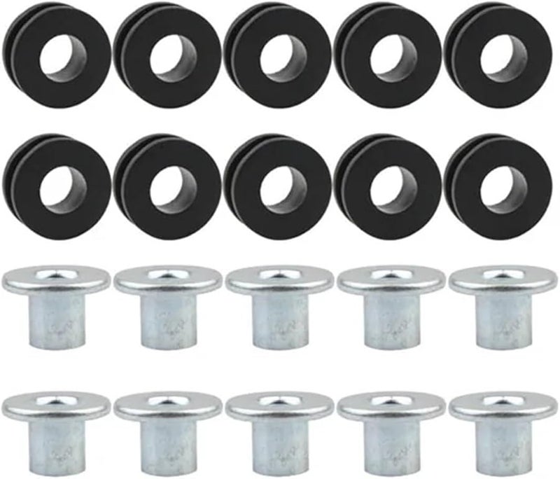Motorcycle Rubber Grommets 40 Sets Medium Color Bolt Replacement Pressure Relief Cushion - Image 1