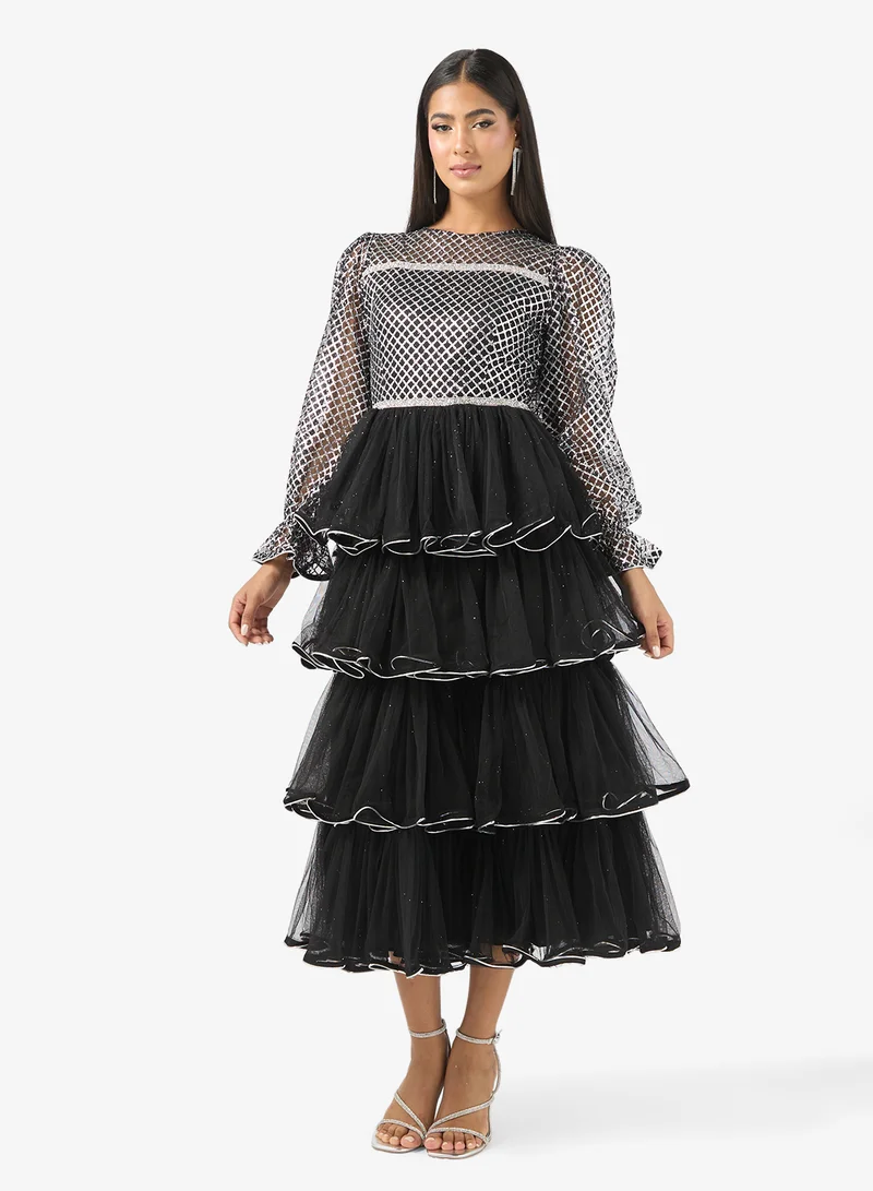Ruffle Detail Dress
