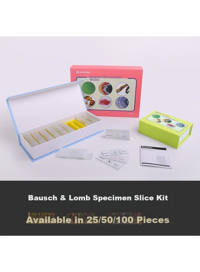 Bresser Microscope Accessories, Biological Specimen Slides, Educational Microbiology And Zoology Insect Specimens, 100 Pieces Per Pack - Image 2