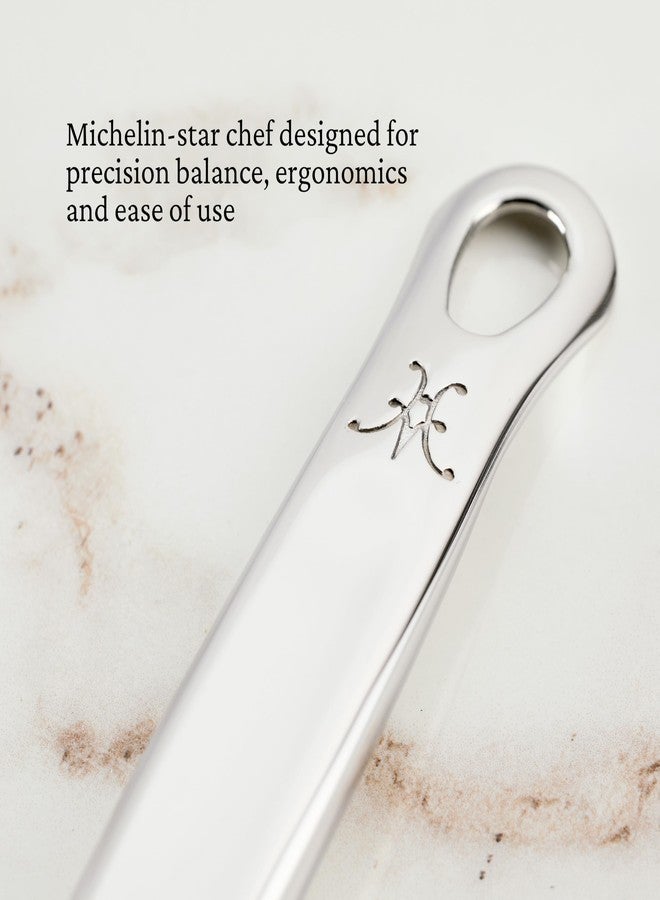 Hestan أدوات الطهاة من هيستان بروفيجنز، ملعقة ذات فتحات عميقة (13 بوصة)، مصنوعة من الفولاذ المقاوم للصدأ المصقول يدويًا - Image 4