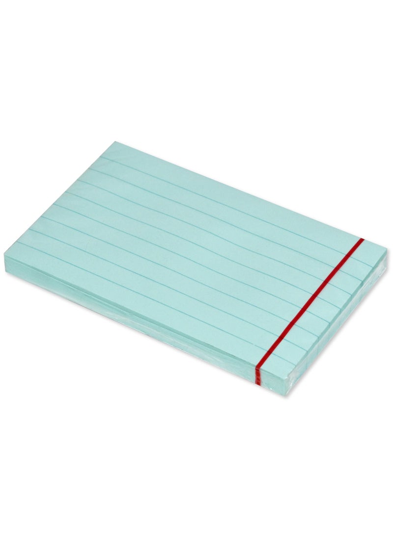 FIS Sticky Note Pad, 3X5 inches, Pack of 12, Ruled Pastel Blue -FSPO3X5RPBL - Image 1
