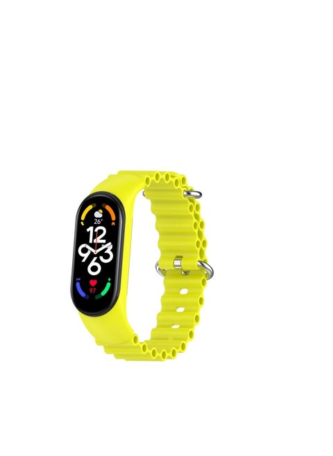 Ocean Band for Xiaomi Mi Band 7/Mi Band 6/Mi Band 5/Mi Band 4/Mi Band 3,Adjustable Silicone Stretchy Sport Strap Women Men Replacement Wristband