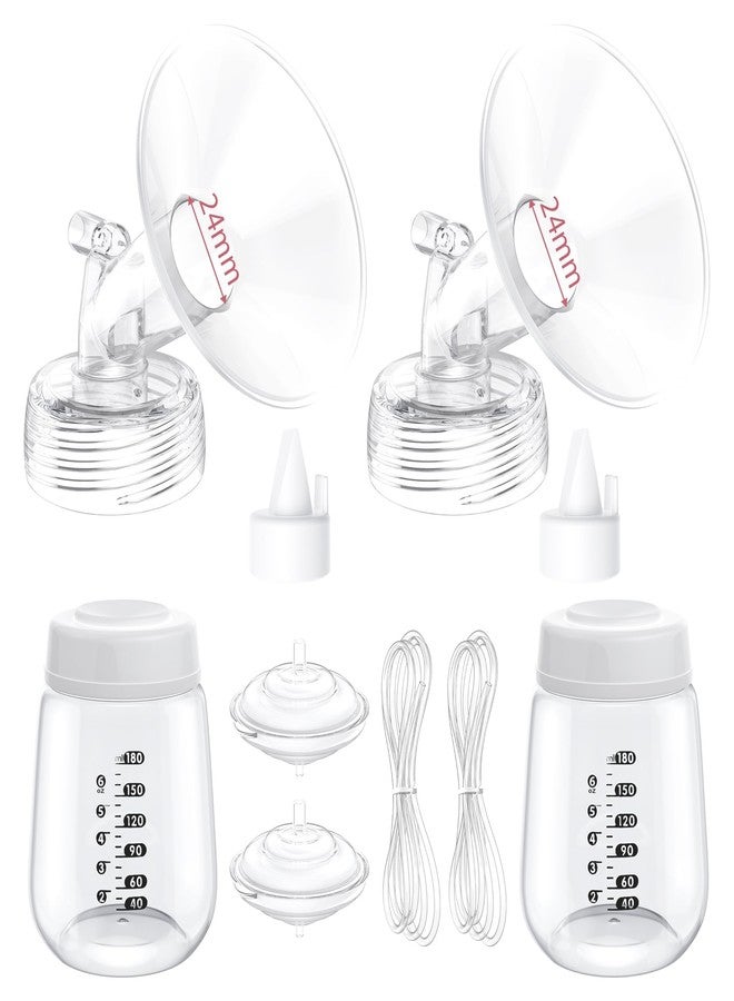 BALIME Pump Parts Compatible with Spectra S1/S2/9 Plus, Not Original Accessories, Full Set Replacements Include 24mm Flanges, Valves, Backflow Protectors (Duckbills Included), Tubings and Bottles - Image 1