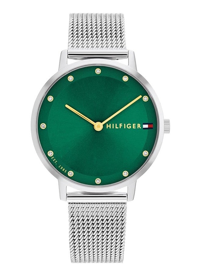 TOMMY HILFIGER ROUND ANALOG WOMEN'S GREEN CASE WATCH - 1782762 - pzsku/Z0DCDD7691EF092630FCCZ/45/_/1730453643/3965df60-0206-48a5-b535-c909aa69ab9f