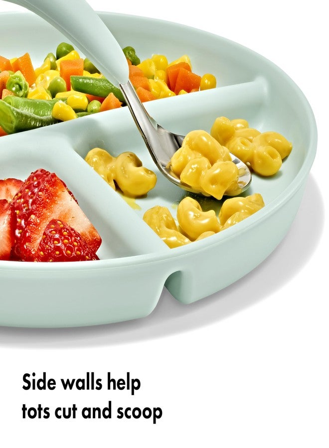 OXO Tot Stackable Divided Plates Set - 3pk - Light - Image 2