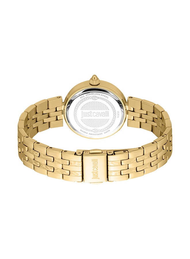 Just Cavalli سيدة بريزيوزا Jc1L314M0055 - ساعة كوارتز أنثوية من الفولاذ المقاوم للصدأ بثلاثة عقارب - Image 3