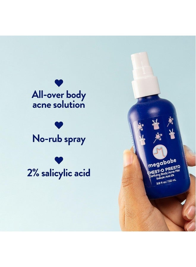 Megababe Chest-O Presto | Clarifying Body Acne Mist | Benzoyl Peroxide Free | 3.8 Fl Oz - Image 2