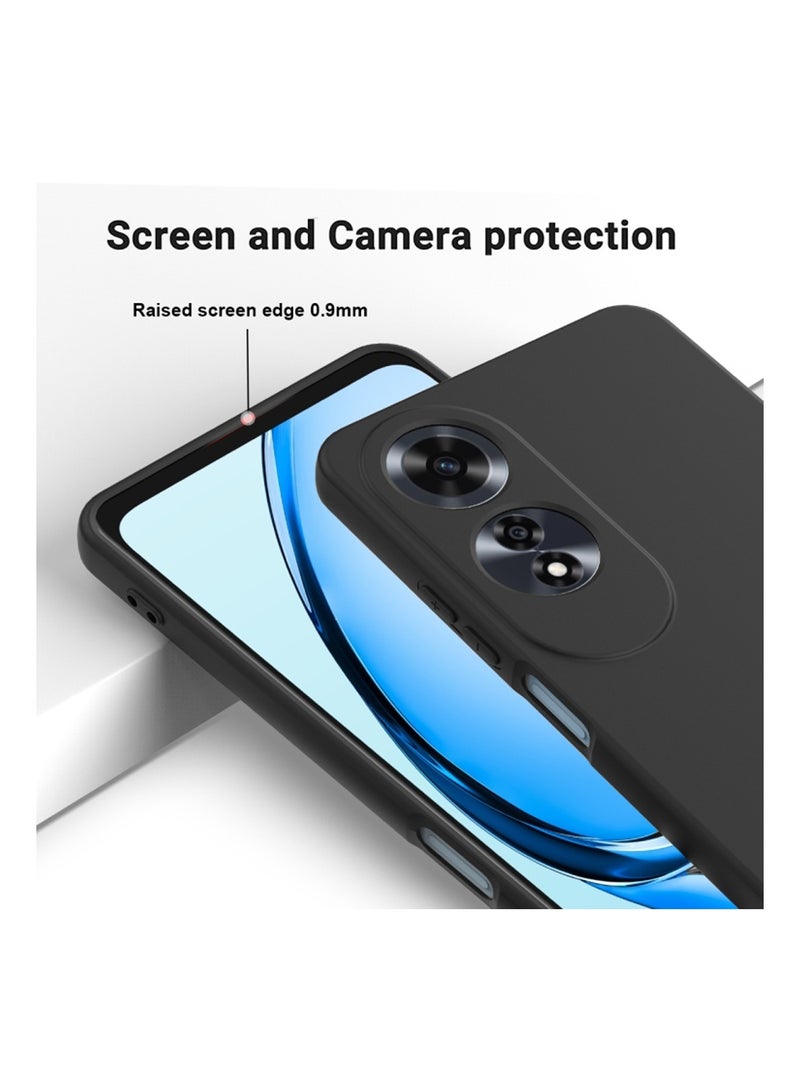 Wtech Oppo A60 4G 2024 Liquid Silicone Case Cover Black - Image 4