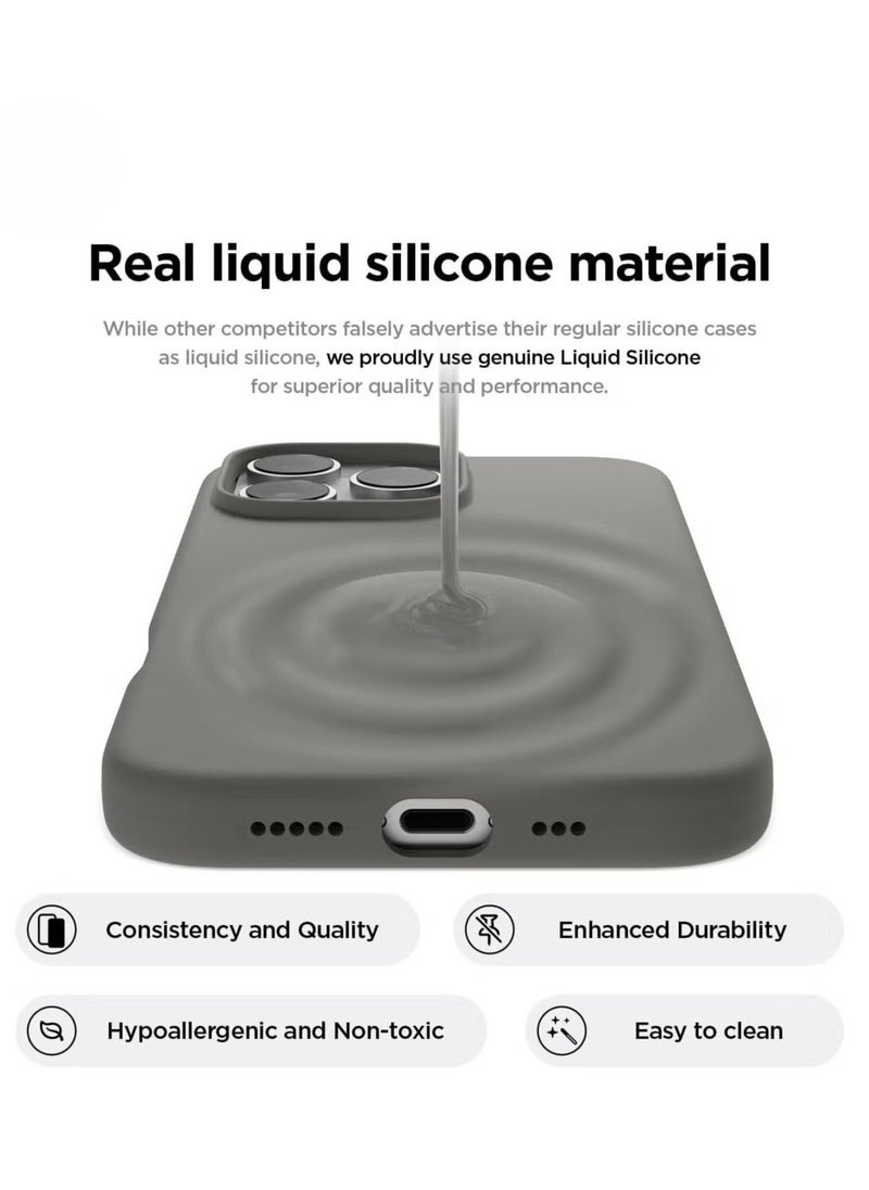 Raxoom Space Grey iPhone 16 Pro Case – Slim Shockproof Full Body Protection with Soft Microfiber Lining, Scratch-Resistant - Image 4