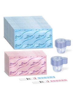 Easy@Home 100 Ovulation Test and 20 Pregnancy Test Strips, FSA Eligible Ovulation Test Kit Powered by Premom Ovulation Predictor Free iOS&Android APP,100LH +20HCG--Package May Vary  - Image 1