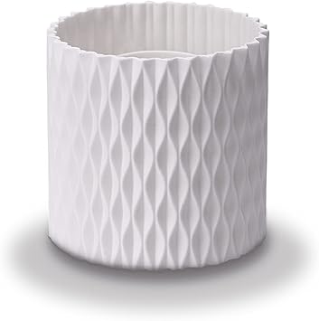 OWAYOTO Makeup Brush Holder Rotatable Makeup Brush Organiser Cup Makeup Container Storage White - Image 1