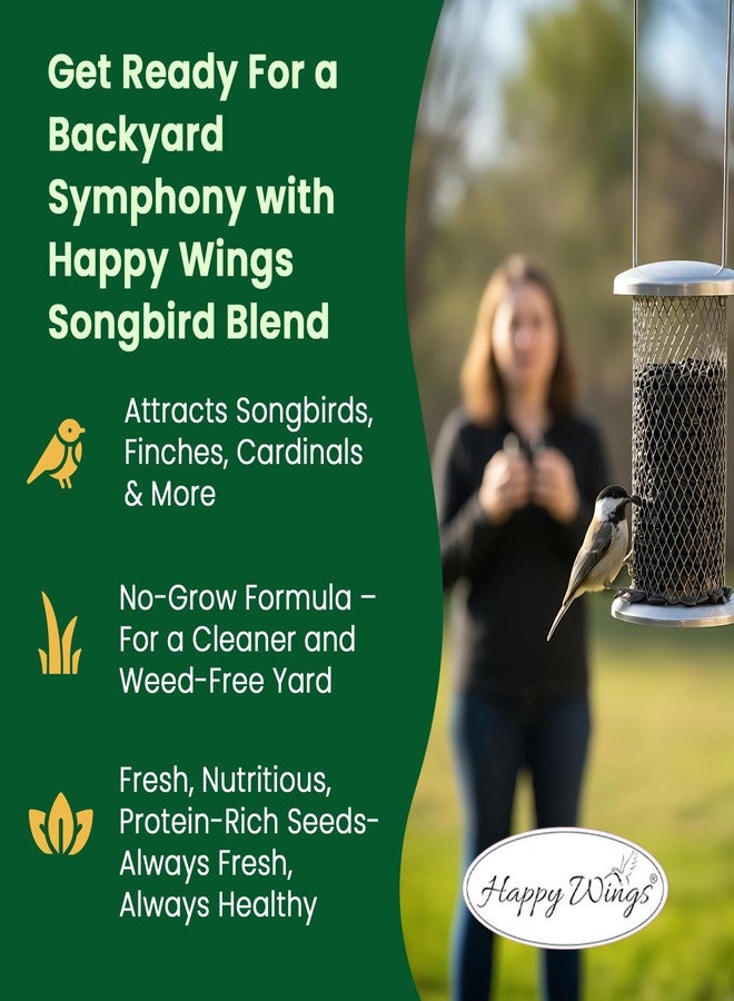 Happy Wings Black Oil Sunflower Bird Food, 5 Pounds | No Grow Seed | Bird Seed for Wild Birds - Image 4