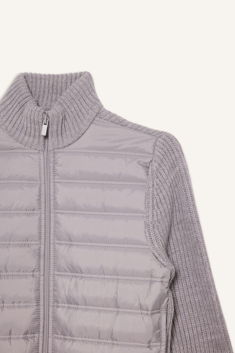 ديفاكتو كارديجان بأكمام طويلة ورقبة نصف مدورة للأولاد بقصّة عادية - Image 5