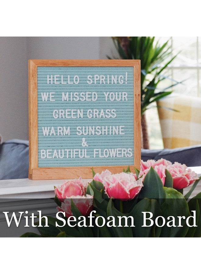 فيلت لايك شيرينغ لوح حروف بإطار من خشب البلوط مقاس 10 بوصات لألواح الحروف المصنوعة من اللباد، حامل لوح الحروف بمسمار إبهام قابل للتعديل من أجل ملاءمة محكمة، يناسب معظم ألواح الحروف القابلة للتغيير مقاس 10 بوصات، ملحقات لوح الحروف حامل خشبي - Image 2