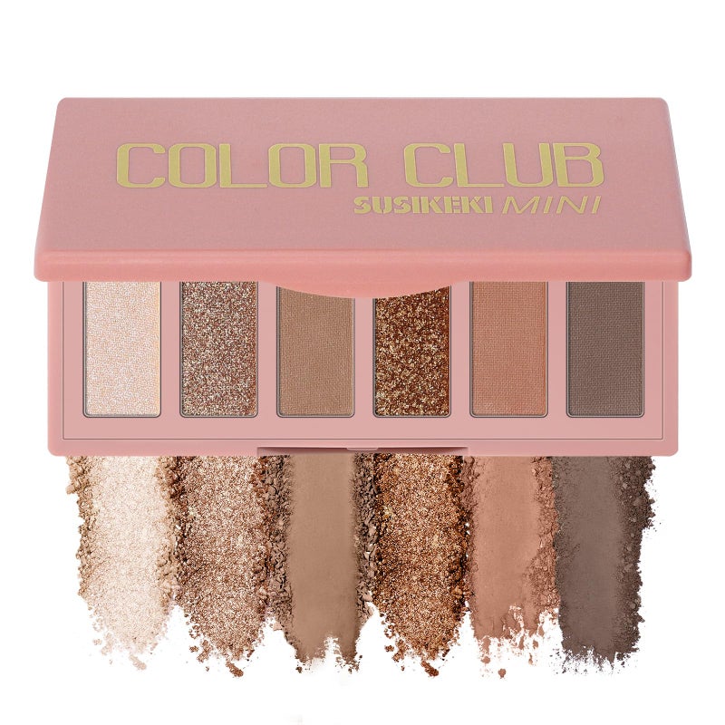 SUSIKEKI 6 Colors Mini Eyeshadow Makeup Palette Caramel & Bronzed Neutral Tone Eye Shadow Matte & Shimmer Nude Make Up Pallet with Mirror Blendable Highly Pigmented Travel Size Gift Kit 05 - Image 1