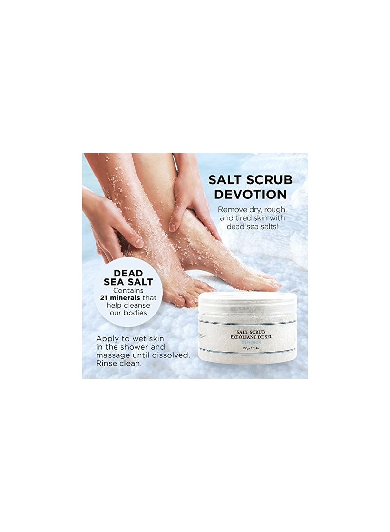 Vivo Per Lei Body Scrub - Exfoliating Body Scrub with Dead Sea Minerals - Dead Sea Salt Scrub for Hands & Legs - Body Exfoliant for a Supple Beach Body...