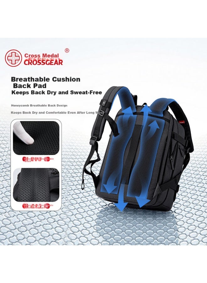 CROSS+GEAR Crossgear Cross Medal Men's Business Travel Backpack Large Capacity 16-inch Laptop Compartment School Bag New - Image 2