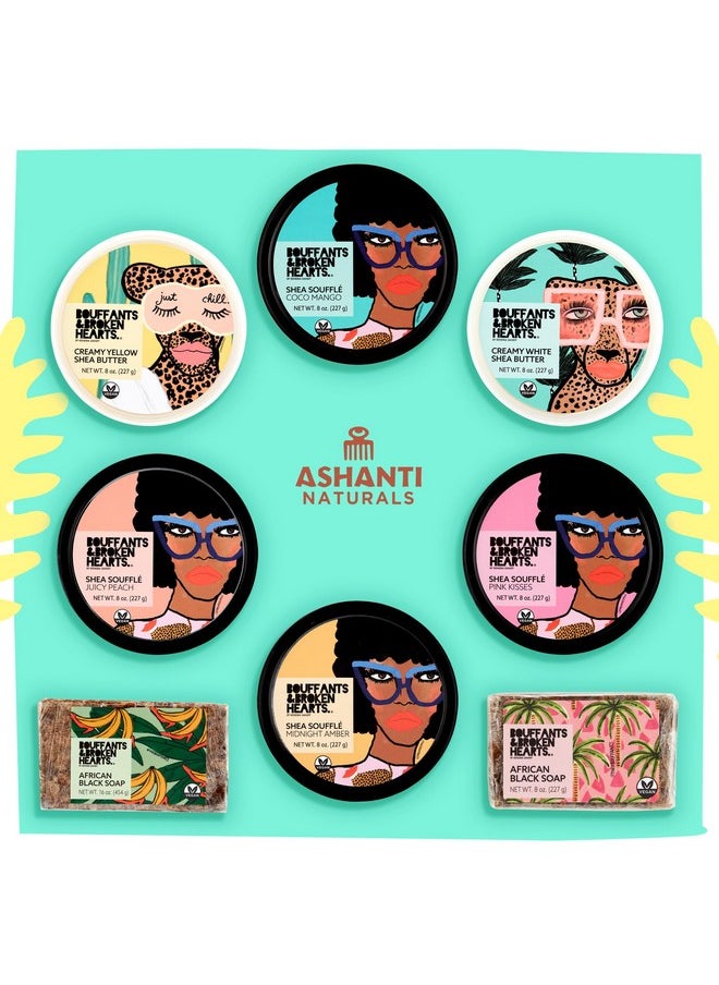 Ashanti Naturals - Scented Whipped Shea Butter For Skin Moisturizing African Raw Shea Butter Almond Oil And Coconut (Midnight Amber Souffle 8Oz) - Image 1