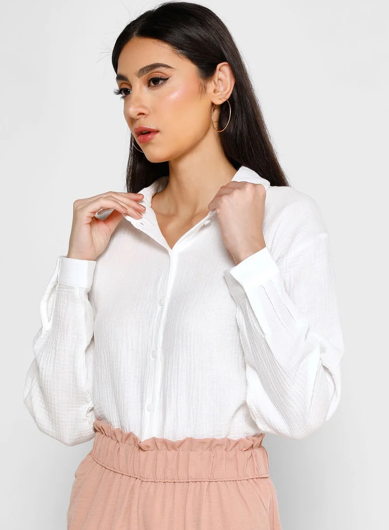 Jacqueline de Yong Button Down Shirt