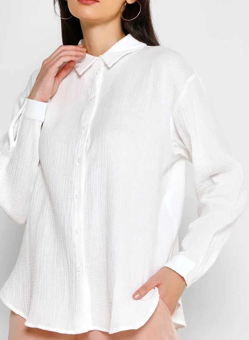 Jacqueline de Yong Button Down Shirt