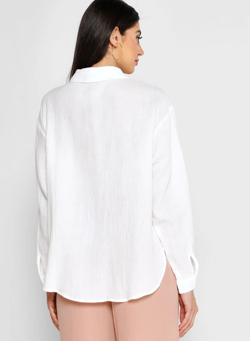 Jacqueline de Yong Button Down Shirt