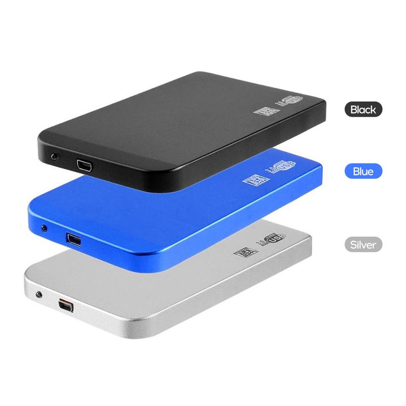 2.5in USB3.0 SATA SSD HDD Hard Drive Box 5Gbps 3TB USB3.0 SATA Portable Hard Drive Box (Silver) - Image 2