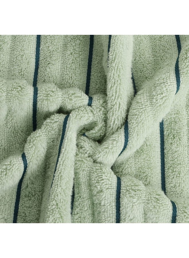 SPACES Spaces 100% Cotton Hand Towel Ribbed Texture High Absorbency High Loft (Solid 40CMX60CM)-Sea Green/Teal  - Image 4